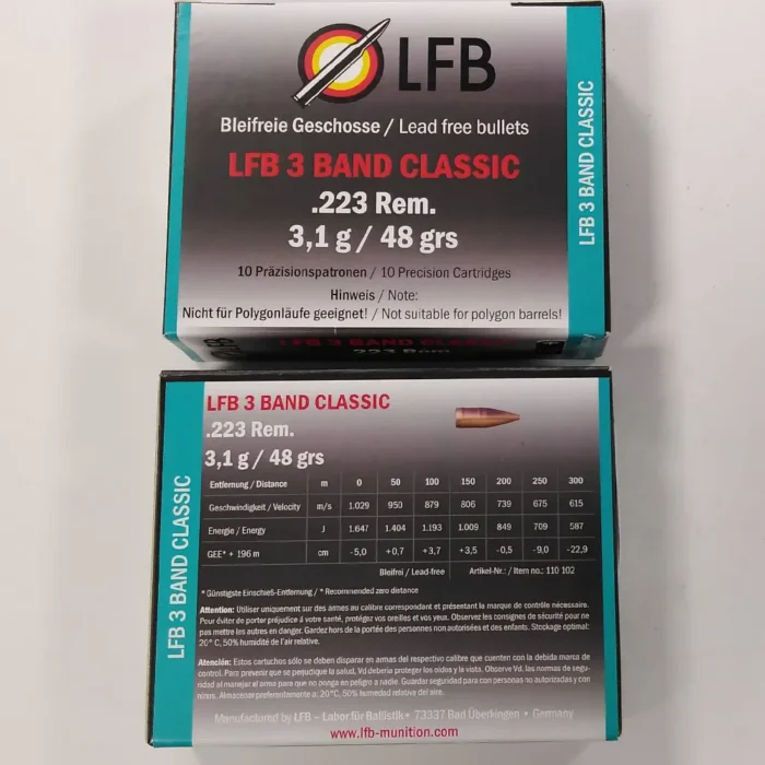 Naboji - LFB Calibre .223 Remington - 10 kosov
