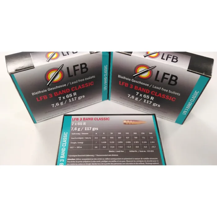 LFB Calibre 7 x 65R CLASSIC, Bullet weight 7.6 g /117 grs. - slika 2