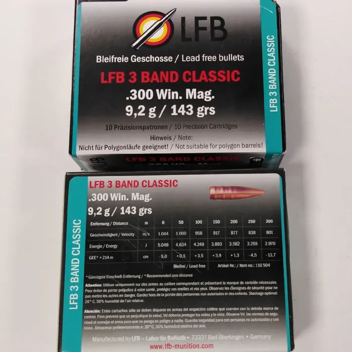 Naboji - LFB Calibre .300 Winchester Magnum - 10 kosov