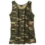 Majica brez rokavov - Tank Top Cotton - woodland camo