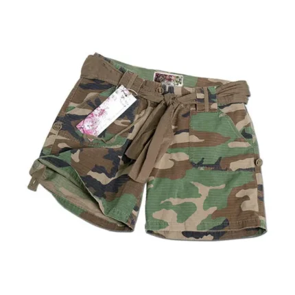 Ženske kratke hlače - Army Shorts - Woodland camo