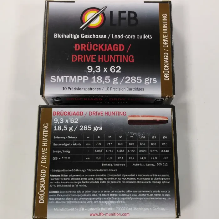 Naboji - LFB Calibre 9.3 x 62 - 10 kosov