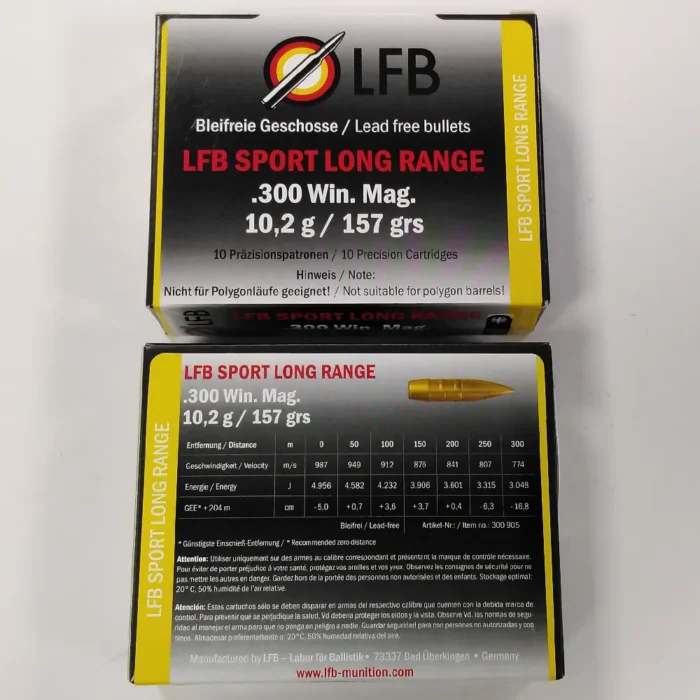 Naboji - LFB Calibre .300 Winchester Magnum - 10 kosov
