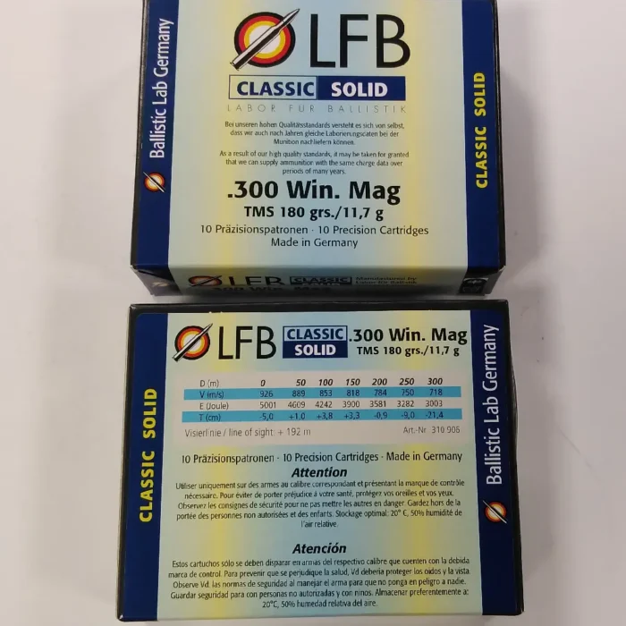 Naboji - LFB Calibre .300 Winchester Magnum - 10 kosov
