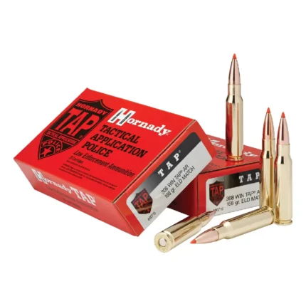 Naboji - Hornady 80715 tap rifle ammo .308 WIN 168GR ELD match tap AR 20/200 - 20 kosov