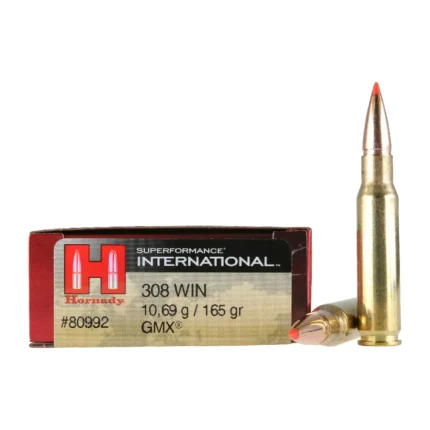 Naboji - Hornady 80992 Superformance International ammo .308 WIN 165GR GMX 20/200 - 20 kosov