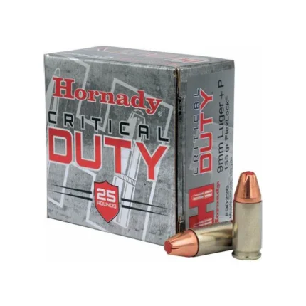 Naboji - Hornady 90226 critical duty ammo 9MM LUGER+P 135GR flex-lock duty 25/250 - 25 kosov