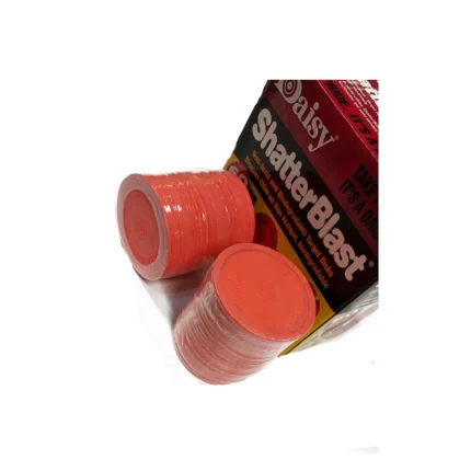 ShatterBlast so okrogli nestrupeni in biorazgradljivi diski. Primeri tako za zračno puško kot Airsoft.