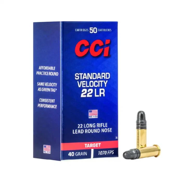 Naboj 22 LR Standard Velocity 2,59g / 40gr LRN - slika 1