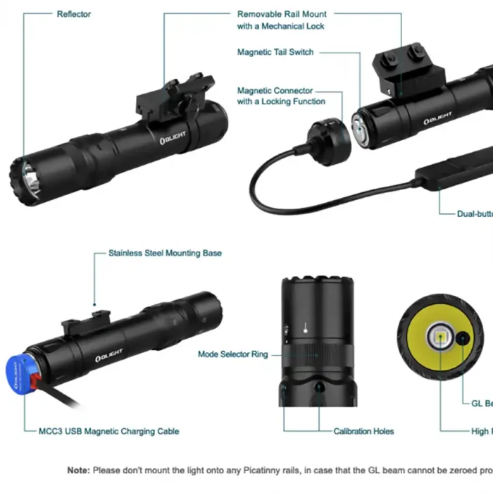 Pištolska svetilka - Olight ODIN GL - slika 10