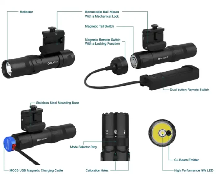 Pištolska svetilka - Olight ODIN GL Mini - slika 11