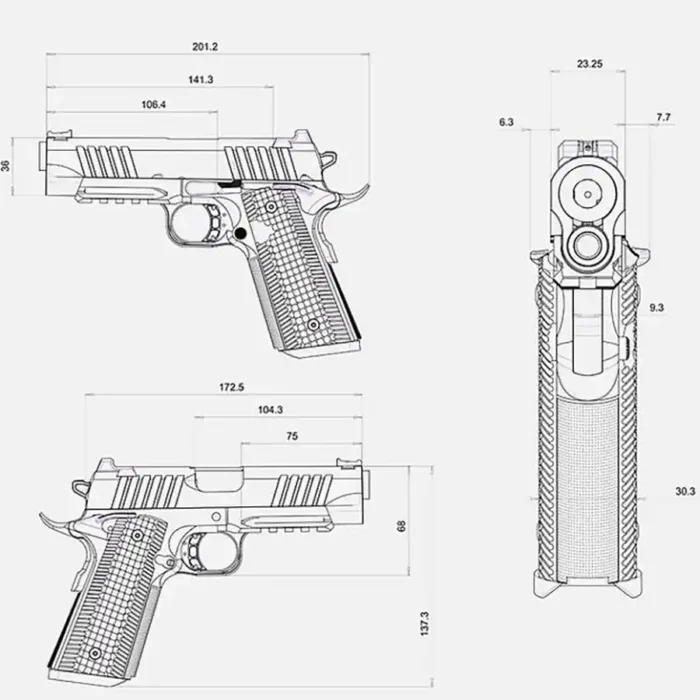Pištola BUL 1911 EDC 4.25" - slika 10