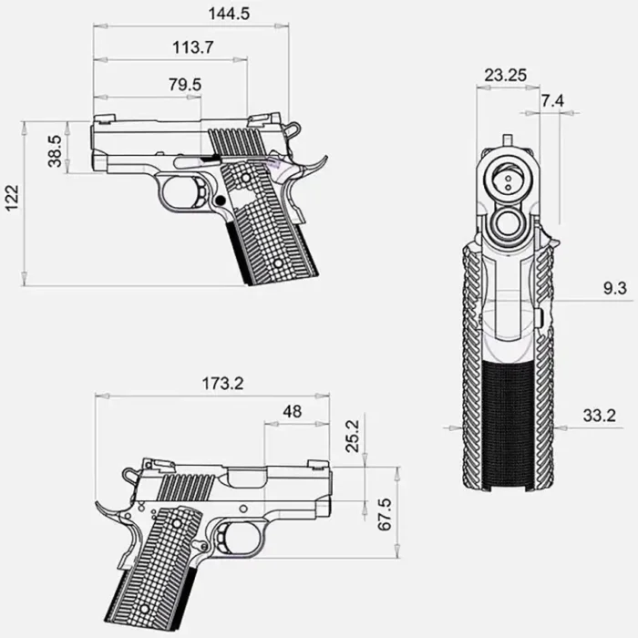 Pištola BUL 1911 ULTRA 3,25" - slika 10