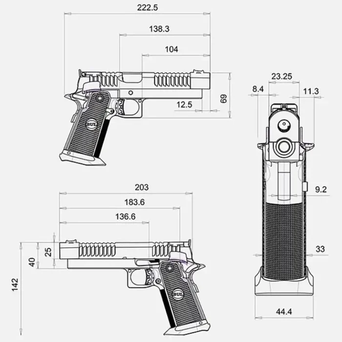 Pištola BUL SAS II RADICAL 5.4" - slika 6