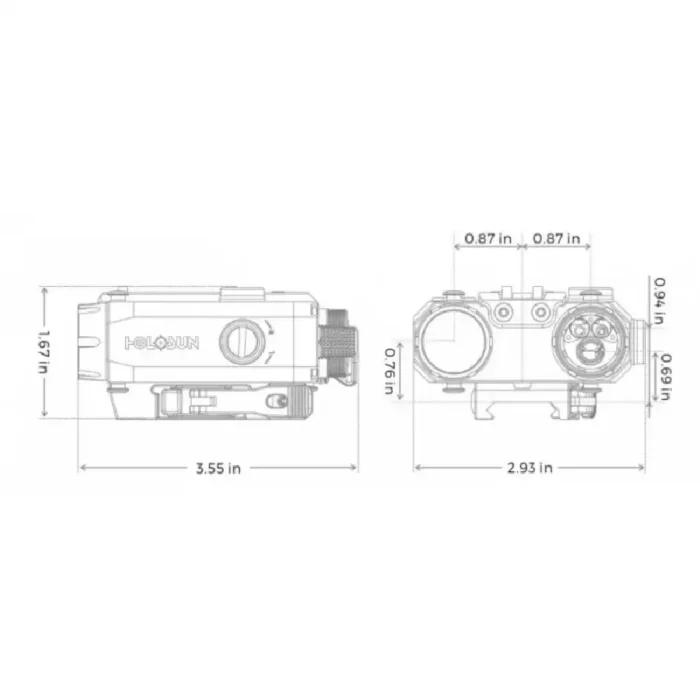 Laser Holosun LS420 Laser&Flashlight - slika 4