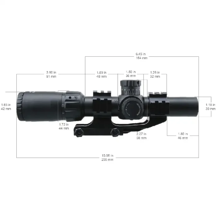 Daljnogled Vector Optics Mustang 1-4x24 FFP - slika 10