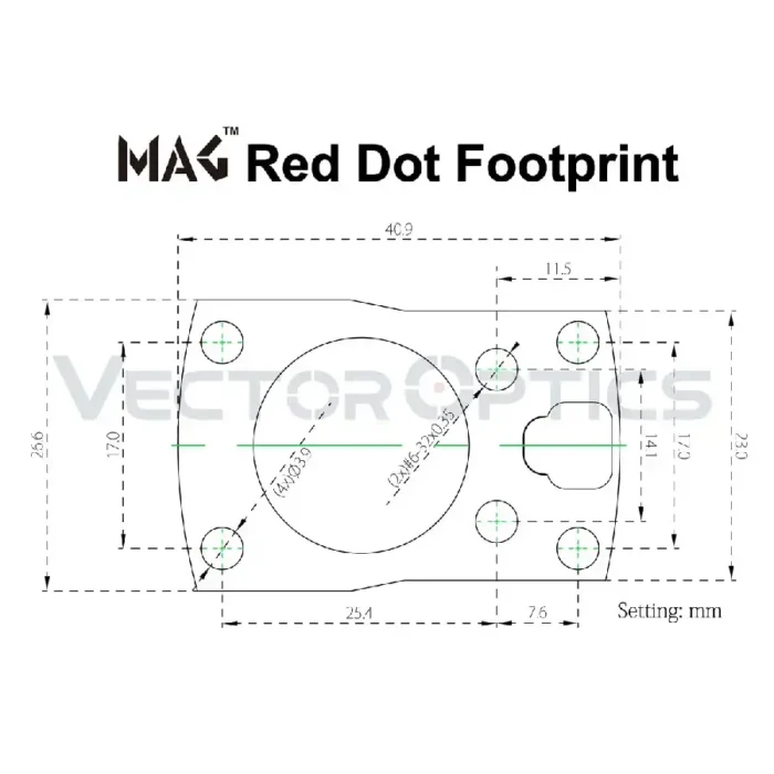Montaža Vector Optics MAG Red Dot Polymer Weaver Mount - slika 8