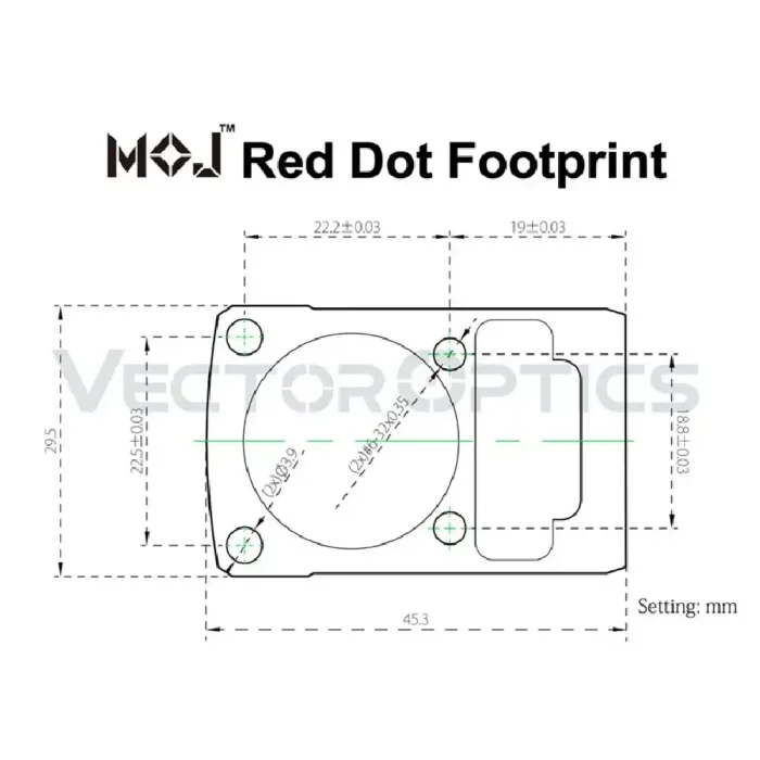 Rdeča pika Vector Optics Frenzy 1x22x26 MOS Red Dot Sight FDE - slika 6