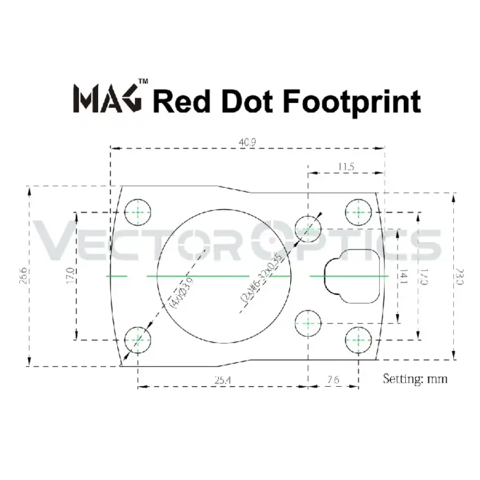 Rdeča pika Vector Optics Frenzy-S 1x17x24 MIC FDE - slika 5