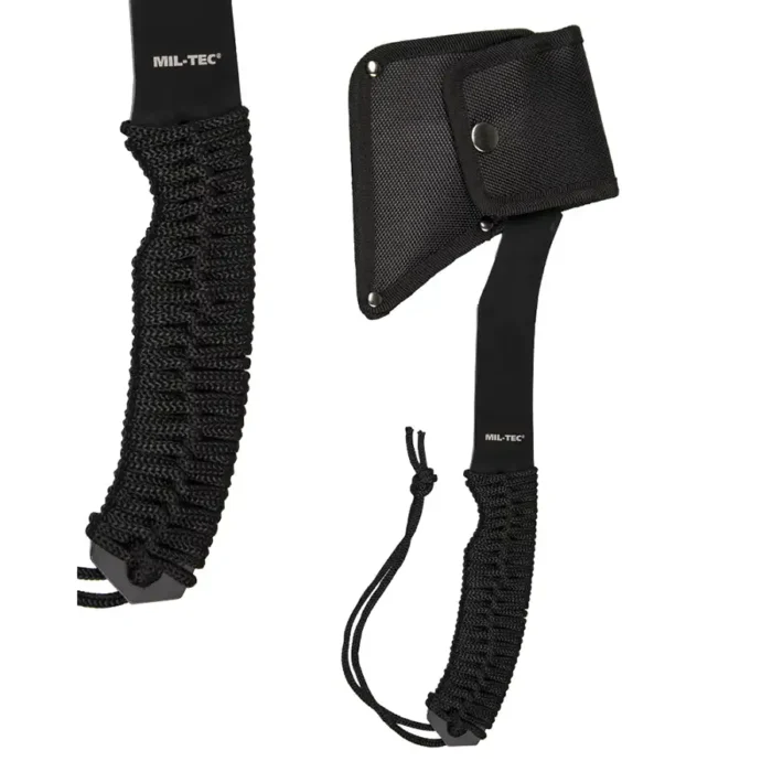 BLACK PARACORD AXE WITH POUCH - slika 2