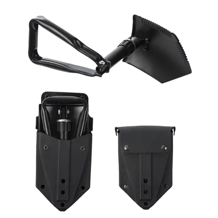 US BLACK 2,5MM TRIFOLD SHOVEL WITH POUCH - slika 2