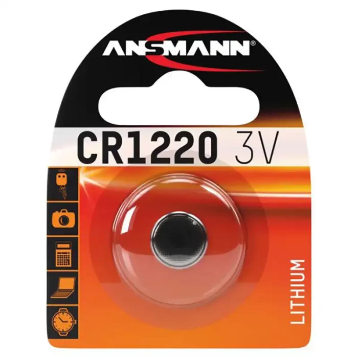 Ansmann CR1220, 1x Litijeva Baterija, 3V/36mAh, 1x, Blister - slika 1