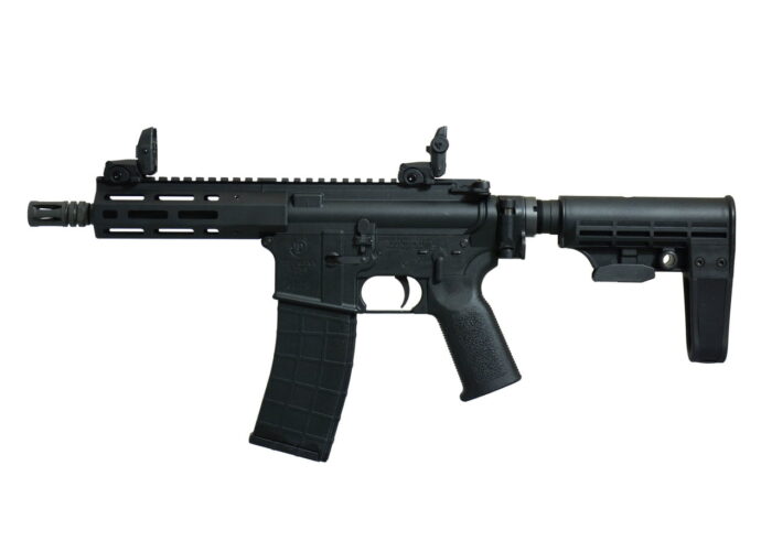 Puška Tippmann M4-22 Bug OUT Micro pistol 22lr 7'', T5 Arm brace - slika 1