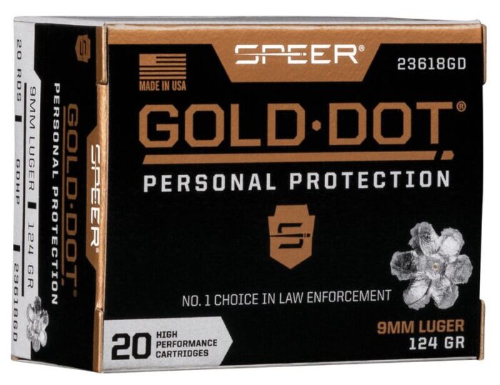 Naboj 9x19 Gold Dot 8,0g 124 HP (20 pakiranje) - slika 1