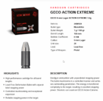 Naboj Geco 9mm Luger 7,0g Act Extreme (20) - slika 2