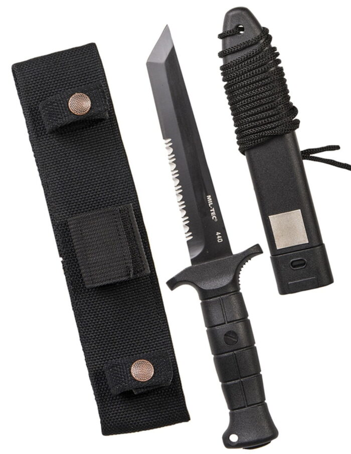 Nož Miltec Bundeswehr replica combat knife Black KM2000 (440) - slika 1