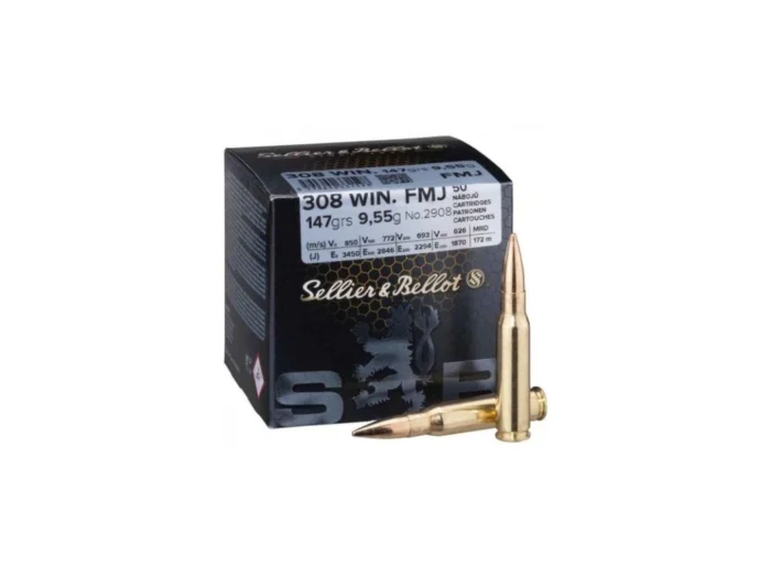 Naboj SB .308 Win FMJ 147GN / 9,55g (50) - slika 1