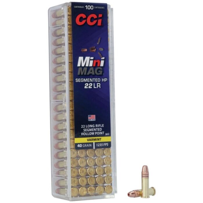 Naboj CCI 22 LR Mini Mag Segmented Hollow 2,59g / 40gr SHP - slika 1
