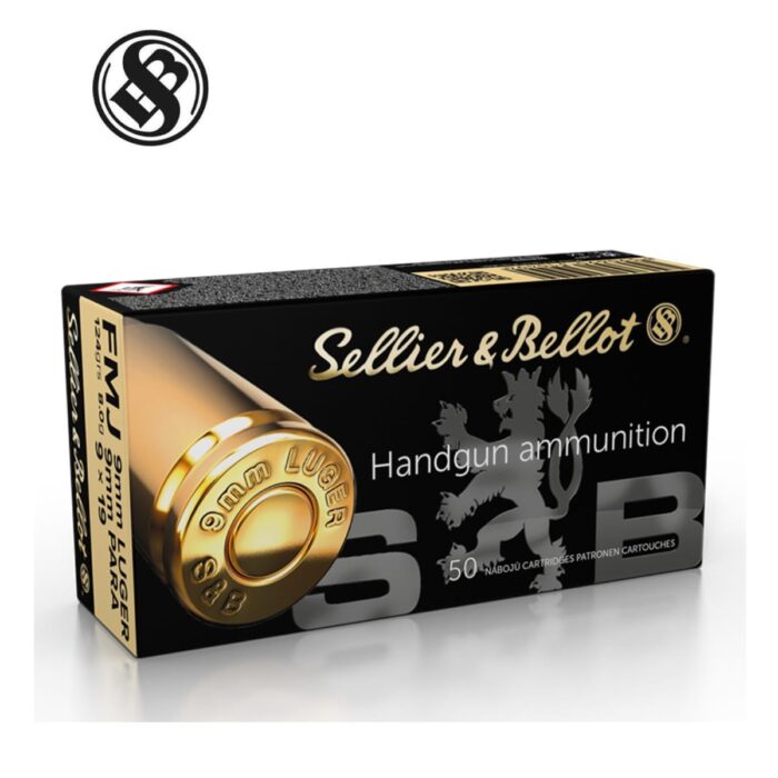 Naboj SB 9mm Luger (9x19) FMJ 124gn / 8g (50) - slika 1