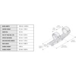 ACCU-SYNC® 30 mm Picatinny Cantilever Mount, High Profile, Black | UTG 50mm QD - slika 3