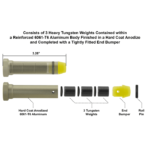 Carbine-length Recoil Buffer, H3 | UTG® - slika 2