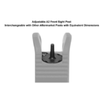 Super Slim Fixed Front Sight, Low Profile, Standard A2 FSP | UTG® - slika 6