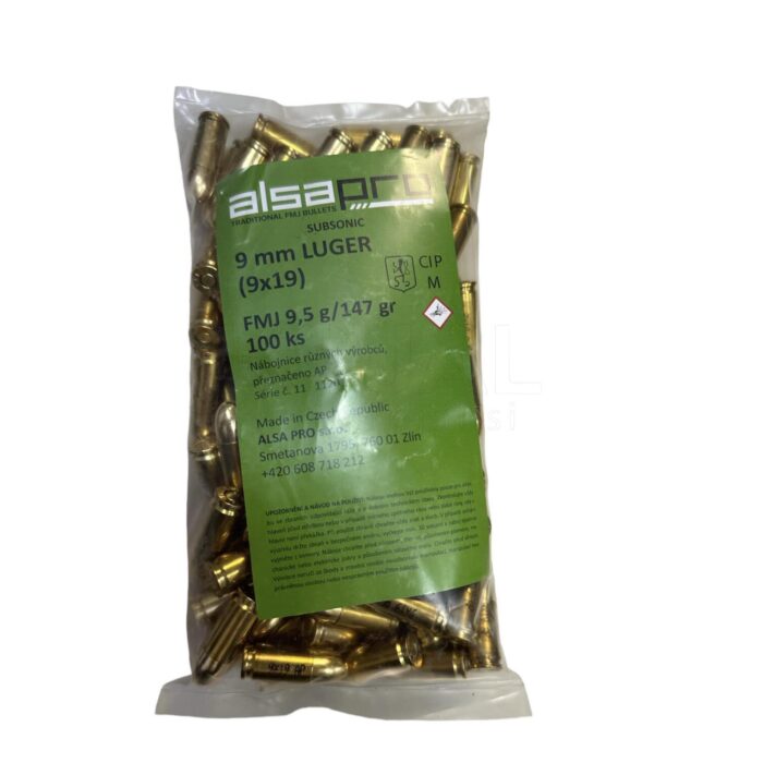 ALSA PRO Naboji 9x19 147grn FMJ - slika 1