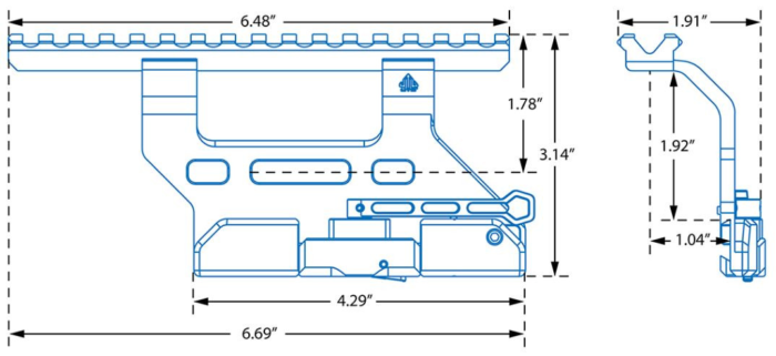 ACCU-SYNC® AK QR Side Mount, Universal | UTG - slika 7