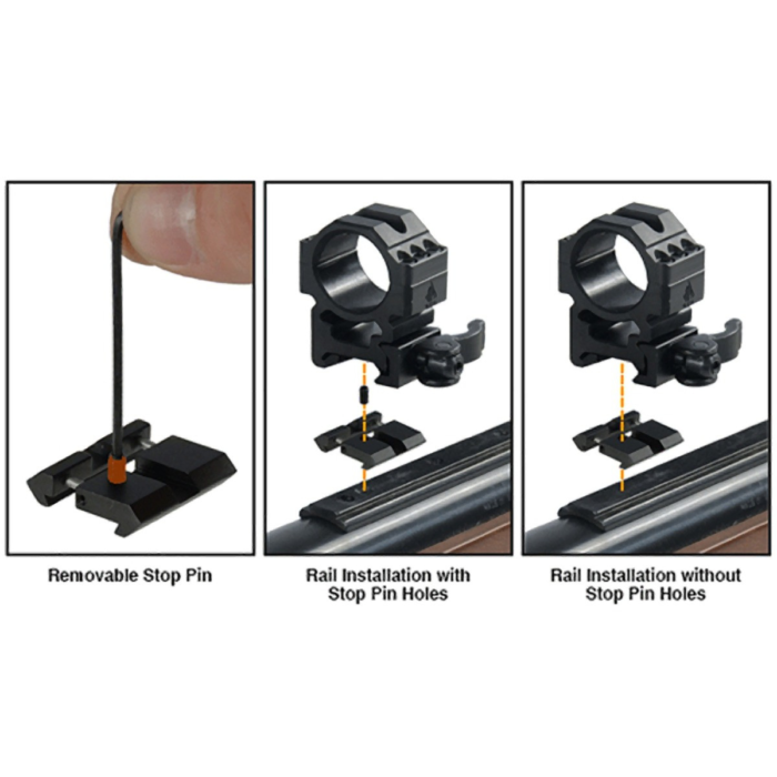 Dovetail-to-Picatinny Snap-on Rail Adaptors, 2/Pack | UTG® - slika 5