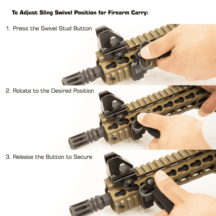 Angled QD Sling Swivel Adaptor, Picatinny, 45 Degree Offset | UTG® - slika 7
