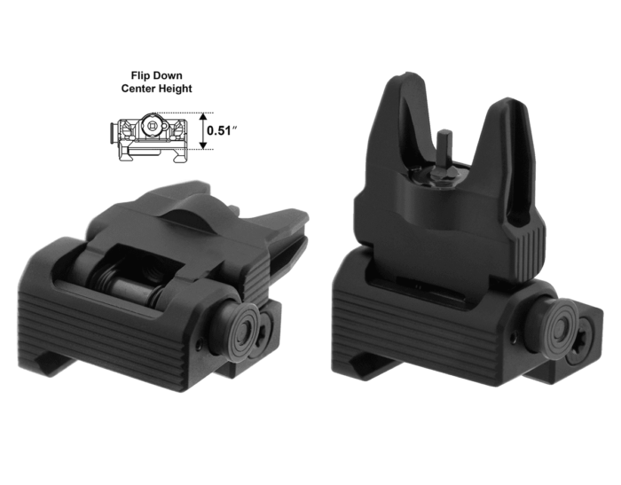 ACCU-SYNC® Front Sight, Spring Loaded Flip-up, Standard A2 FSP | UTG® - slika 3