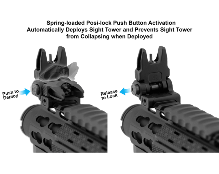 ACCU-SYNC® Front Sight, Spring Loaded Flip-up, Standard A2 FSP | UTG® - slika 5