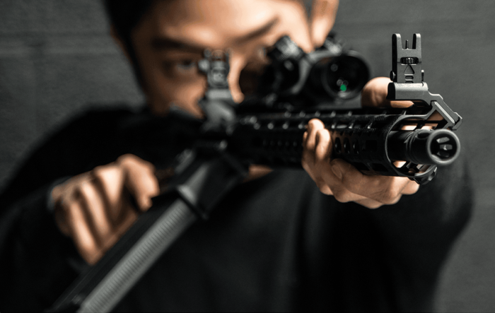ACCU-SYNC® 45 Degree Front Sight, Manual Flip-up, Tool-free FSP | UTG® - slika 1