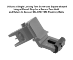 ACCU-SYNC® 45 Degree Front Sight, Manual Flip-up, Tool-free FSP | UTG® - slika 6