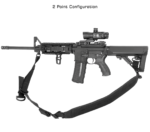BOLLA® 2 to 1 Point Conversion QD Sling, Black | UTG® - slika 6