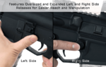 AR15 Ambidextrous Extended Magazine Release, Black | UTG® - slika 4