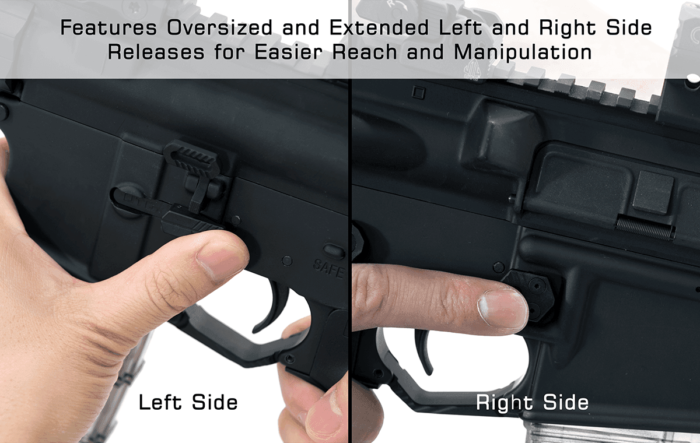 AR15 Ambidextrous Extended Magazine Release, Black | UTG® - slika 4