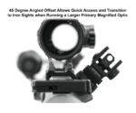 ACCU-SYNC® 45 Degree, Dual Aperture Rear Sight, Manual Flip-up | UTG® - slika 4