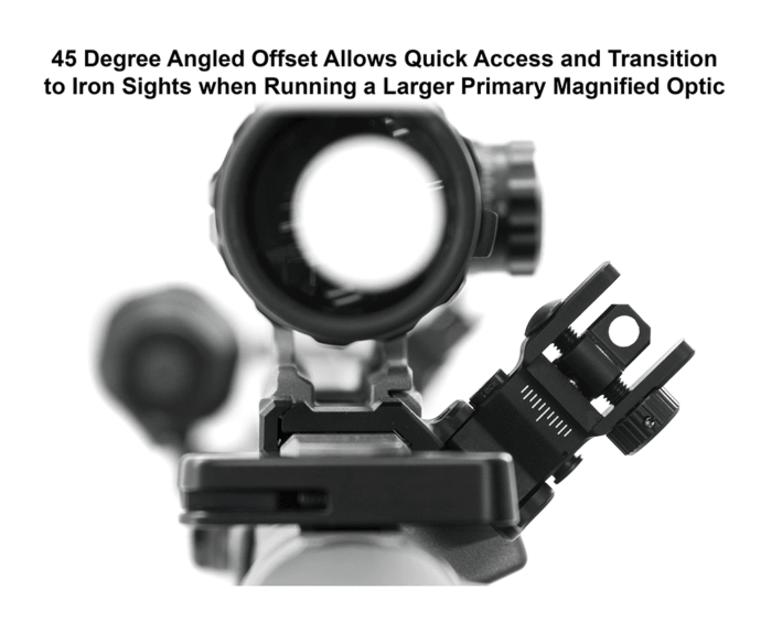 ACCU-SYNC® 45 Degree, Dual Aperture Rear Sight, Manual Flip-up | UTG® - slika 4