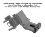 ACCU-SYNC® 45 Degree, Dual Aperture Rear Sight, Manual Flip-up | UTG® - slika 7